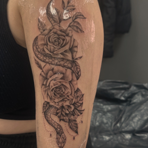 Portfolio Mahsa Nozad Rise und schlange tattoo 